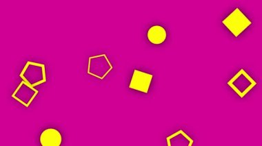 Minimal geometry element color motion graphic video backgrounds
