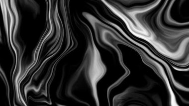 Koyu sıvı güzel hareket akışı, animasyon siyah dalgalı, hareketli video arkaplan