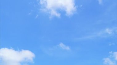 Nice moving white cirrus cloud in horizon, Beautiful blue sky and cloudscape, Beautiful natural scenery, Clear blue sky with a cloud, Fresh air, TimeLapse footage