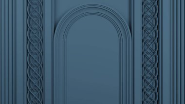 3B canlandırma sahne kompozisyonu minimalist arkaplan