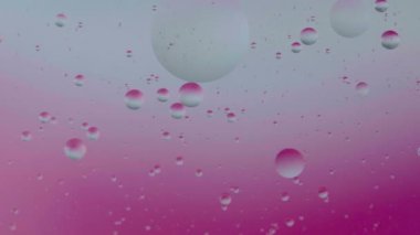 Su konsepti üzerinde hareket eden yağ kabarcığı arka plan minimumum, kabarcıklı yağlı boya alanları