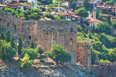 Alanya, Türkiye, 13 Temmuz 2023: Türkiye 'nin Alanya kalesine bakın.