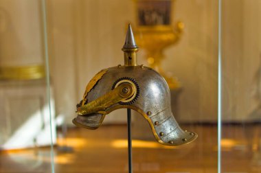 Berlin, Almanya, 14 Ekim 2023: Berlin, Almanya 'daki Charlottenburg Sarayı içindeki çeşitli nesnelerin ayrıntıları. 