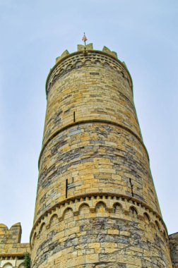 Cenova, İtalya 'da ortaçağ şehir duvarlarının kalıntıları.