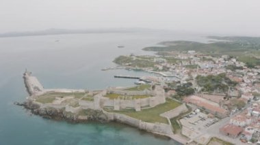 Türkiye 'de Çanakkale Kenti' nin hava manzarası