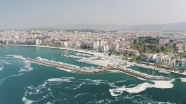 Aerial view of Canakkale City Landscape in Turkey