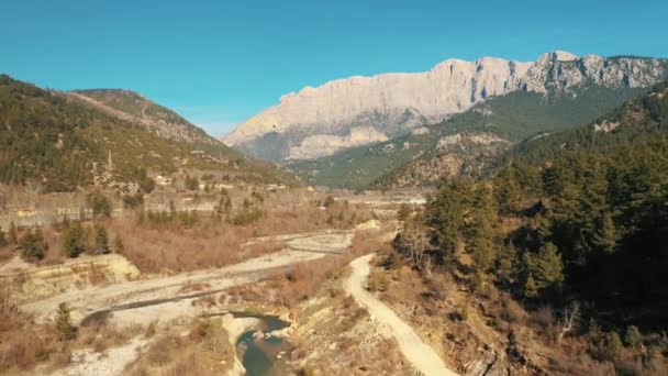 Αεροφωτογραφία Του Όμορφου Βουνού Στα Άδανα Τουρκία Πλάνα — Αρχείο Βίντεο
