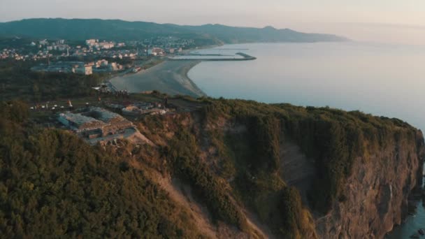 Αεροφωτογραφία Του Τοπίου Της Πόλης Canakkale Στην Τουρκία — Αρχείο Βίντεο