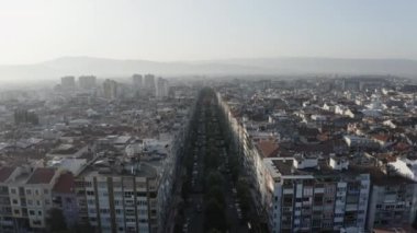 Aerial view of Aydin City Landscape in Turkey. 4K Footage
