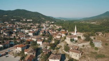 Aerial view of Sakarya city landscape. 4K Footage in Turkey