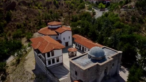 Aerial View Cankiri Tas Mescid Footage Turkey — Stock Video