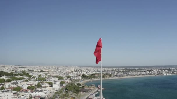 Αεροφωτογραφία Του Τοπίου Της Πόλης Αϊντίν Στην Τουρκία Πλάνα — Αρχείο Βίντεο