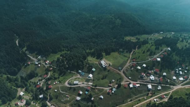 Aerial View Beautiful Plateau Sakarya Footage Turkey — Vídeos de Stock