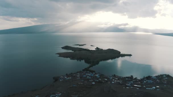 Vista Aérea Cidade Ardahan Bela Paisagem Filmagem Turquia — Vídeo de Stock
