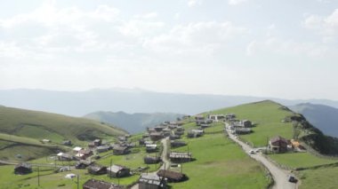 Aerial view of Karester Plateau in Trabzon, 4K Footage in Turkey. High quality 4k footage