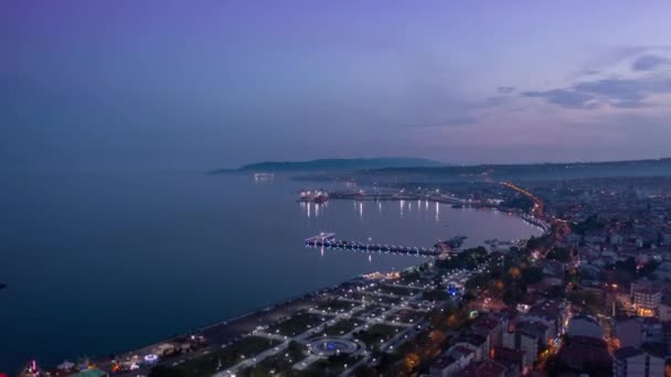 Vista Aérea Paisagem Tekirdag City Filmagem Turquia Imagens Alta Qualidade — Vídeo de Stock