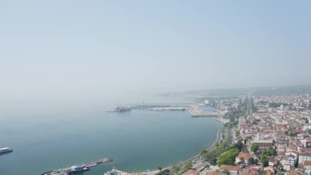 Aerial View Tekirdag City Landscape Footage Turkey High Quality Footage — ストック動画