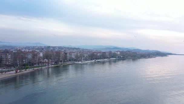 Aerial View Yalova City Landscape Footage Turkey — Vídeo de stock