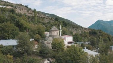 Aerial view of Artvin Chruch. 4K Footage in Turkey. High quality 4k footage