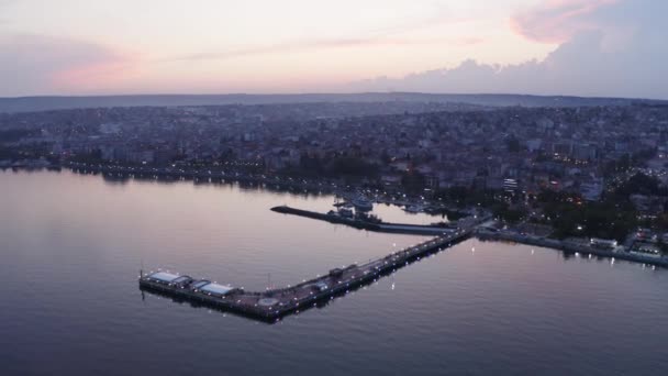 Aerial View Tekirdag City Landscape Footage Turkey High Quality Footage — Stockvideo