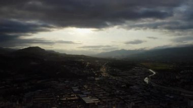 Aerial view of Tokat City landscape. 4K Footage in Turkey. High quality 4k footage