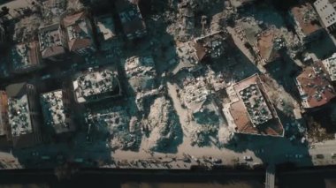 Hatay ve Gaziantep depreminin hava görüntüsü 4k. Türkiye Depremi 2023