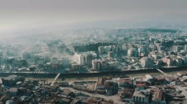 Hatay ve Gaziantep depreminin hava görüntüsü 4k. Türkiye Depremi 2023