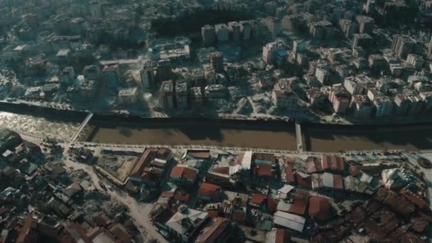Vista Aérea Del Terremoto Hatay Gaziantep Terremoto Turquía 2023 — Vídeos de Stock