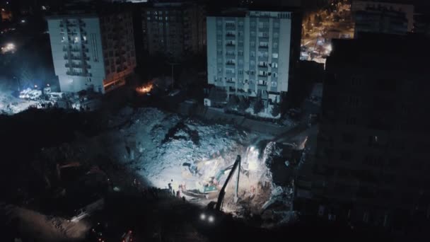 Вид Воздуха Землетрясение Хатай Газиантеп Землетрясение Турции — стоковое видео