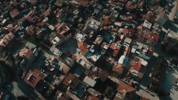 Hatay Gaziantep Depreminin Hava Görüntüsü Türkiye Depremi 2023 — Stok video