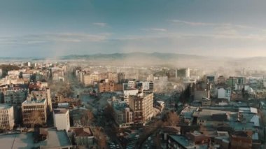 Hatay ve Gaziantep depreminin hava görüntüsü 4k. Türkiye Depremi 2023