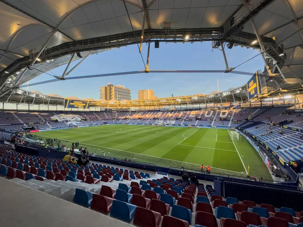 Valencia Spanje November Panoramisch Uitzicht Het Speelveld Tijdens Spaanse Liga — Stockfoto