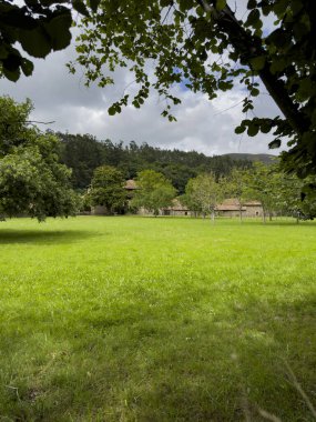 İspanya 'nın kuzeyinde Cantabria ili manzaraları