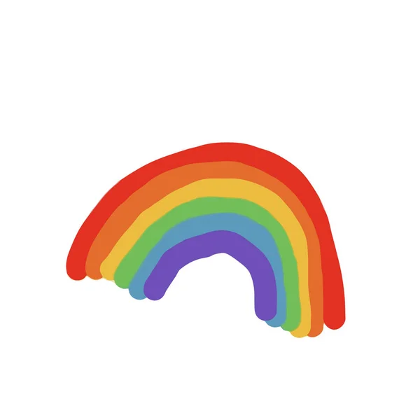 Rainbow Colorful Bright Multicolored Vector Illustration Concept Lgbt Community Freedom — Archivo Imágenes Vectoriales