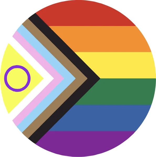Intersex Inclusive Progress Pride Flag — ストックベクタ