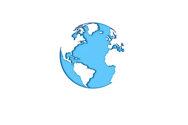 地球日的标志设计 世界地球日快乐 世界地图背景矢量图 — 图库照片