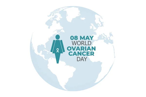 World Ovarian Cancer Day. Suitable for Greeting card, Poster and Banner.