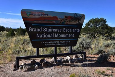Utah 'taki Grand Staircase Escalante Ulusal Anıtı için imza.