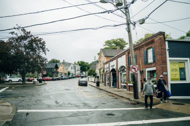 Bearskin Neck Rockport Massachusetts Caddesi, ABD - Ekim, 2022. Yüksek kalite fotoğraf