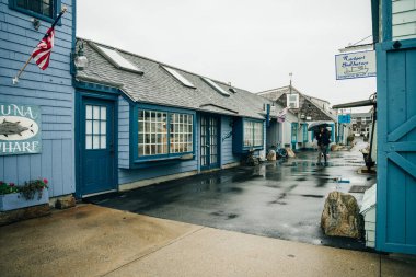 Bearskin Neck Rockport Massachusetts Caddesi, ABD - Ekim, 2022. Yüksek kalite fotoğraf