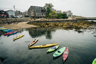 Kayaks in Rockport, Massachusetts, usa - okt, 2022. High quality photo clipart