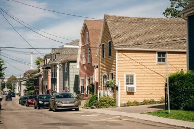  Prens Edward Adası 'ndaki tarihi Charlottetown - Ekim, 2022. Yüksek kalite fotoğraf