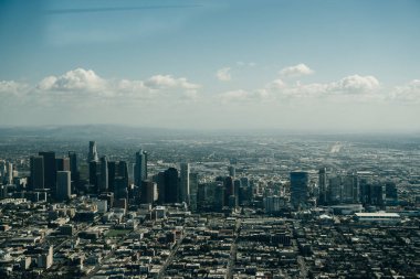 Los Angeles şehir merkezinin hava görüntüsü. Yüksek kalite fotoğraf