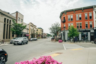  Stratford, Ontario sep 2022 'deki manzaralı tarihi merkez. Yüksek kalite fotoğraf