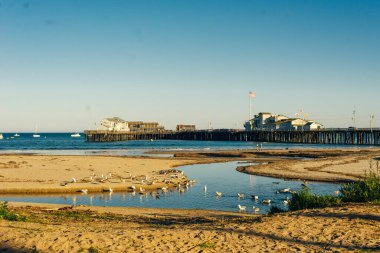 Kaliforniya, Santa Barbara 'daki Stearns Rıhtımı - 2022 sep. Yüksek kalite fotoğraf