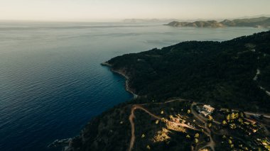 Kabak Körfezi Drone Fotoğrafı, Ege Denizi Fethiye, Mugla Turkey. Yüksek kalite fotoğraf