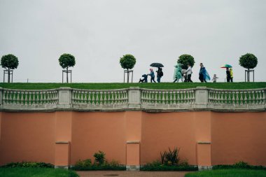 Tsarskoe Selo parkına park et, St. Petersburg, Rusya - sep 2022. Yüksek kalite fotoğraf
