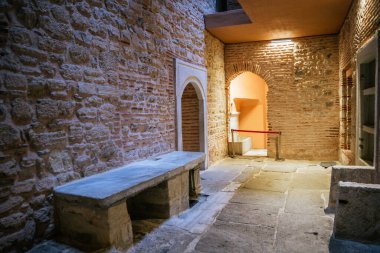 ISTAMBUL, TURKEY - SEP 2022: Bu Topkapı Sarayı Harem salonu. Yüksek kalite fotoğraf