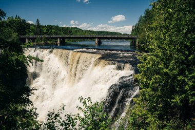 Thunder Bay 'deki Kakabeka Şelalesi, Kuzey Ontario, Kanada. Yüksek kalite fotoğraf
