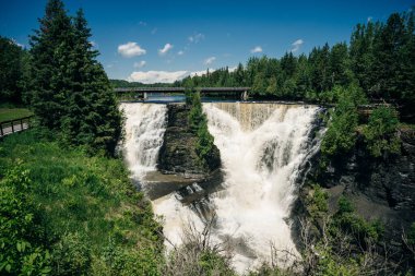 Thunder Bay 'deki Kakabeka Şelalesi, Kuzey Ontario, Kanada. Yüksek kalite fotoğraf